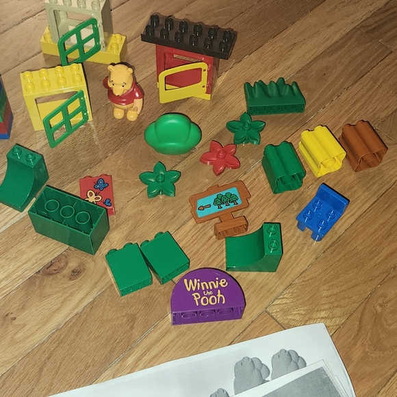 LEGO DUPLO WINNIE THE POOH PIECES 2985 & 2983 INCOMPLETE SET PARTS TREEHOUSE - Picture 6 of 16